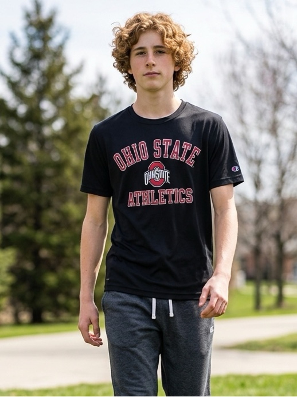 NWOT Unisex Black Short Sleeve Ohio State University Tee Shirt Buckeyes- Size XL